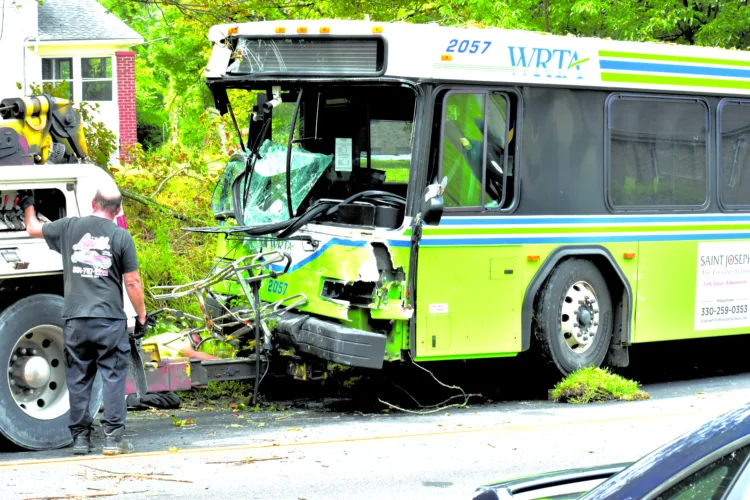 WRTA bus crashes in Youngstown